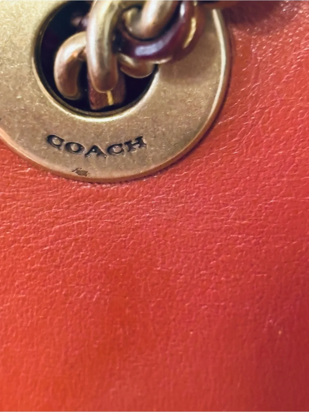 Coach Signature Canvas and Leather Crossbody in Cognac/Tan